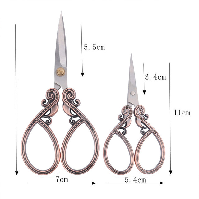 Small Embroidery Scissors Cross Stitch Knitting Sewing Scissors with  Leather Cover for Needlework DIY Craft Scissors - AliExpress